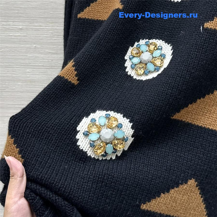 Vanitoo quilted cashmere dress