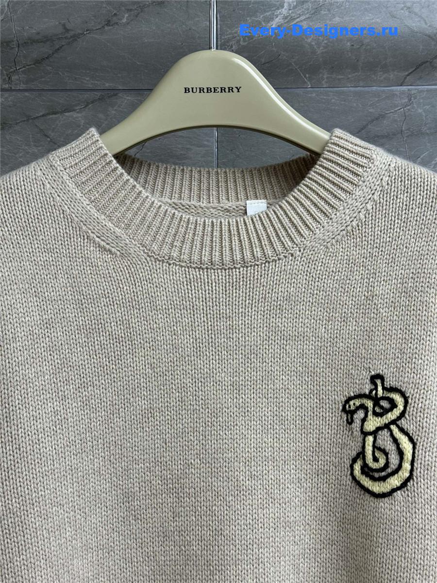 Bv*b*rry b snake wool sweater beige