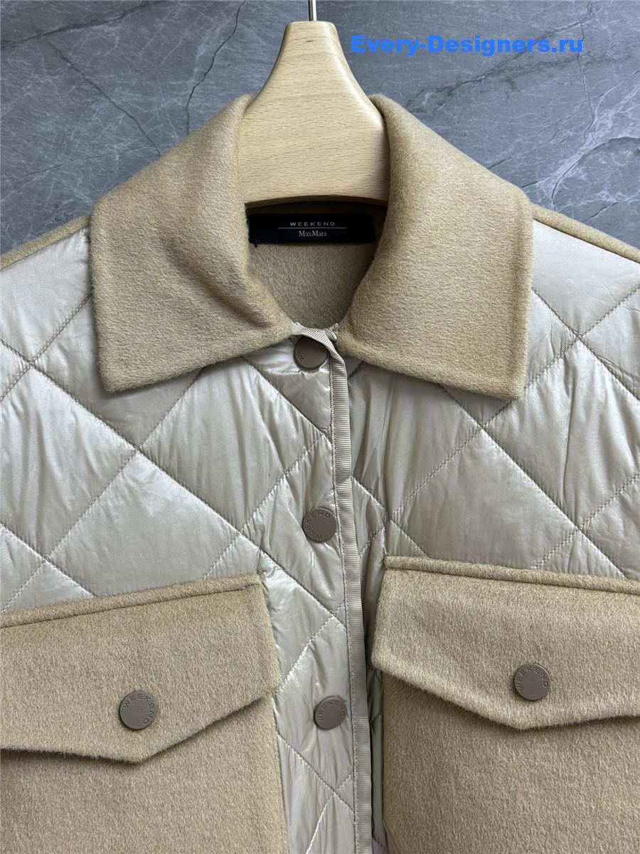 Vanitoo wool patchwork quilted coat