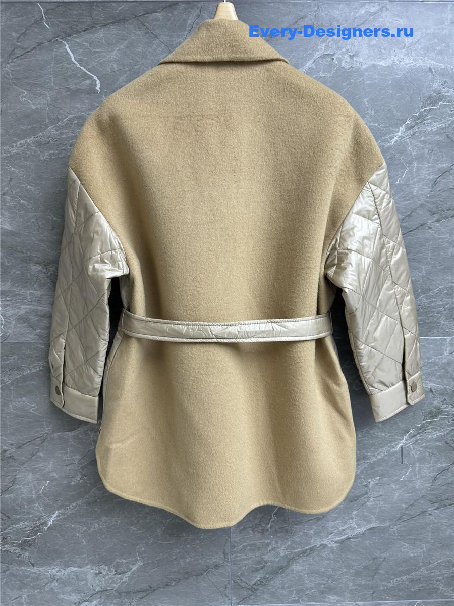 Vanitoo wool patchwork quilted coat