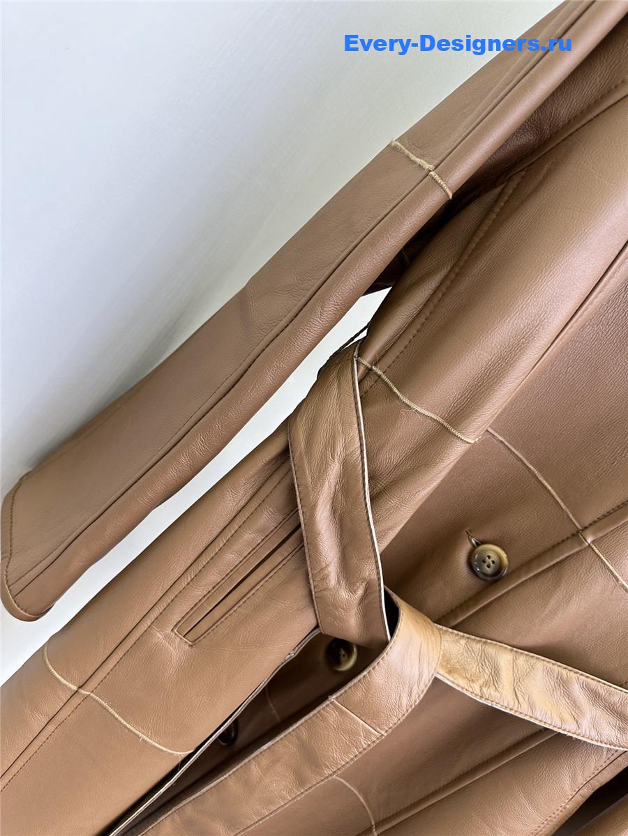 L0ew* mid-length sheepskin coat