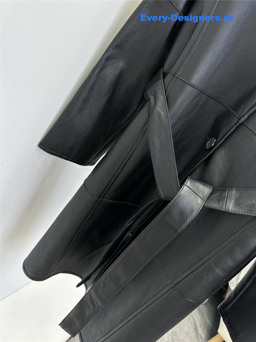 L0ew* mid-length sheepskin coat