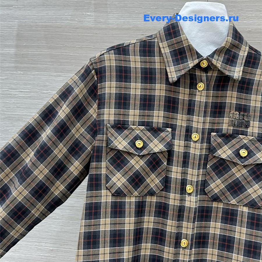 M1um1u preppy long shirt