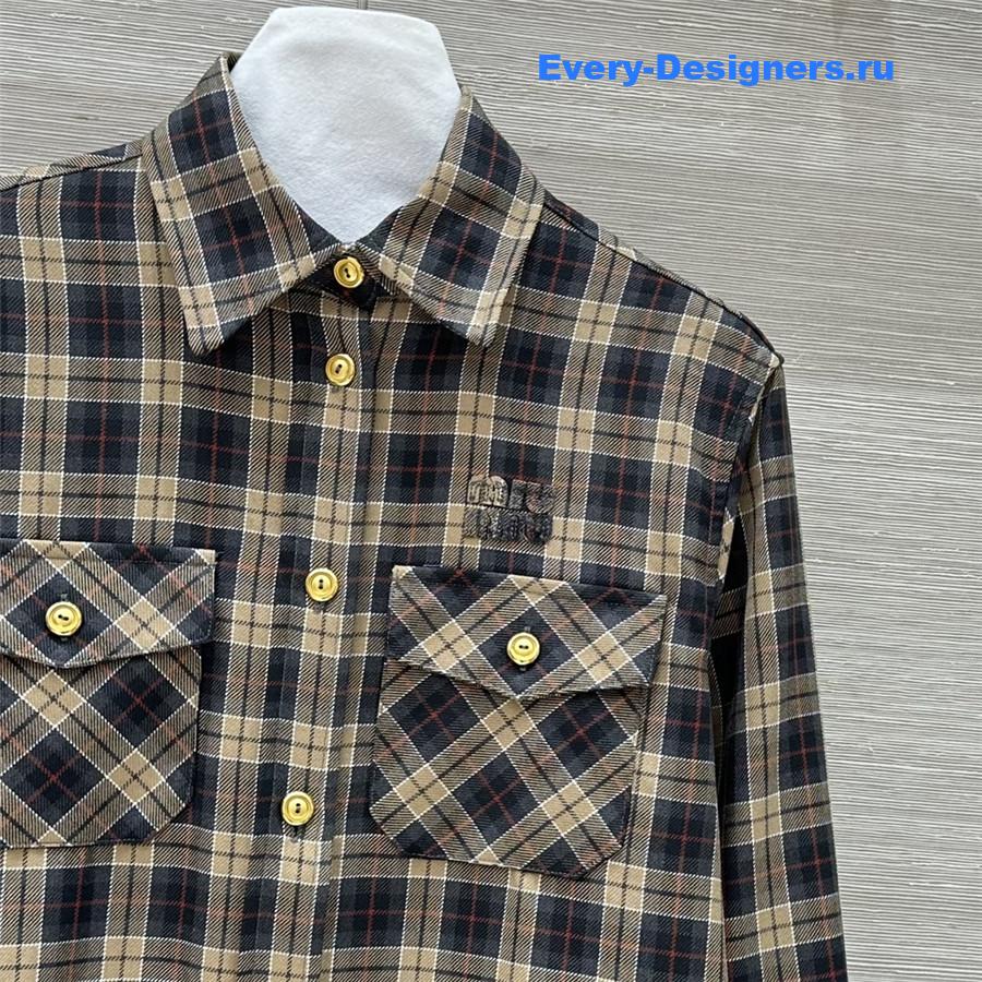 M1um1u preppy long shirt