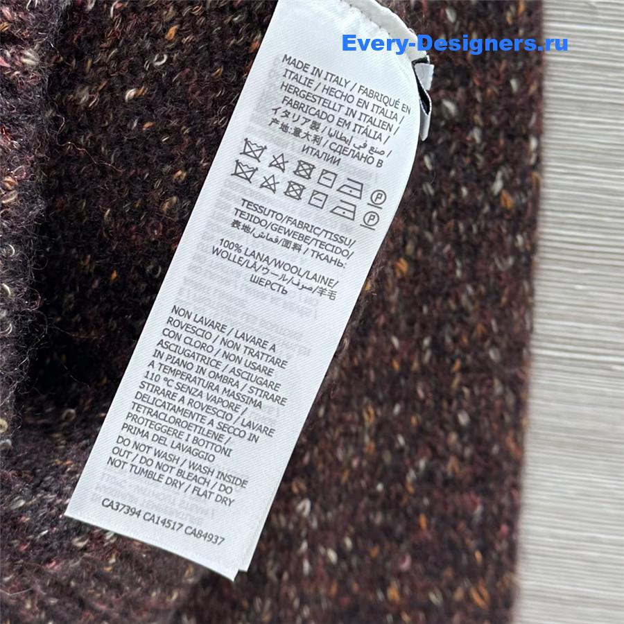 Gvc*1 sequins crewneck sweater brown