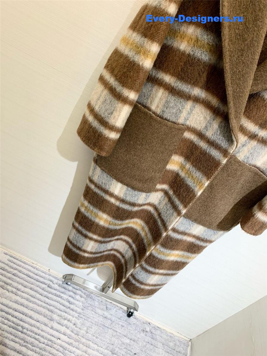 H**me5 hooded wool coat