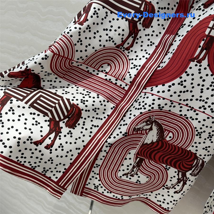 H**me5 printed silk shirt