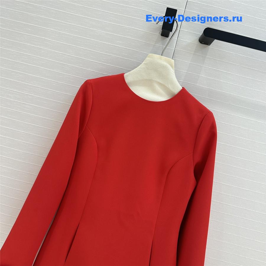 Va1e*ntin0 bow long sleeve dress