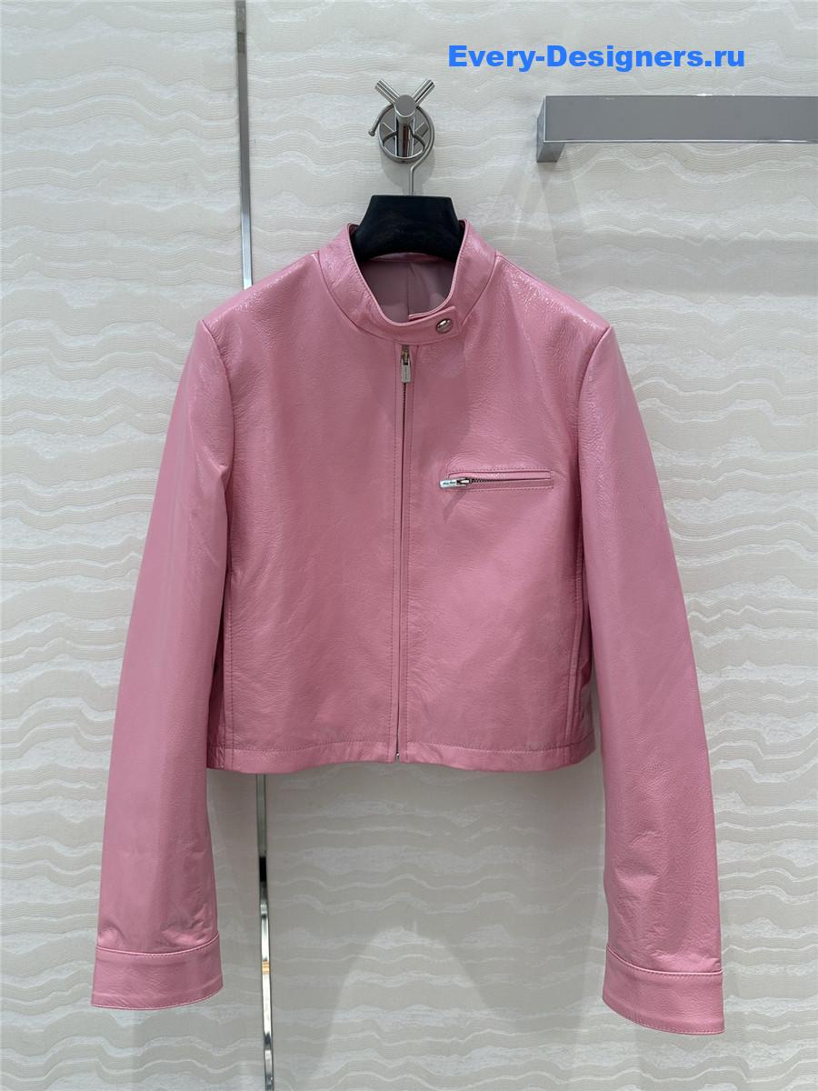 M1um1u leather jacket