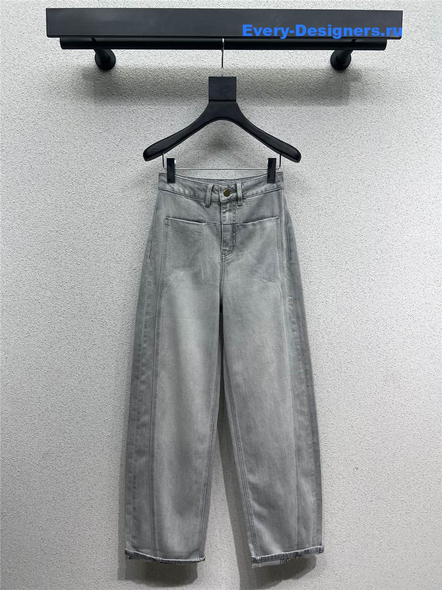 M1um1u denim scimitar pants