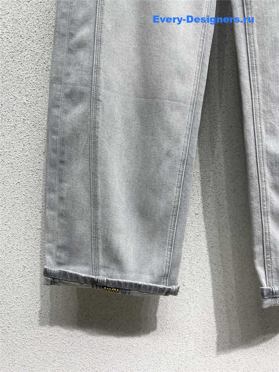 M1um1u denim scimitar pants