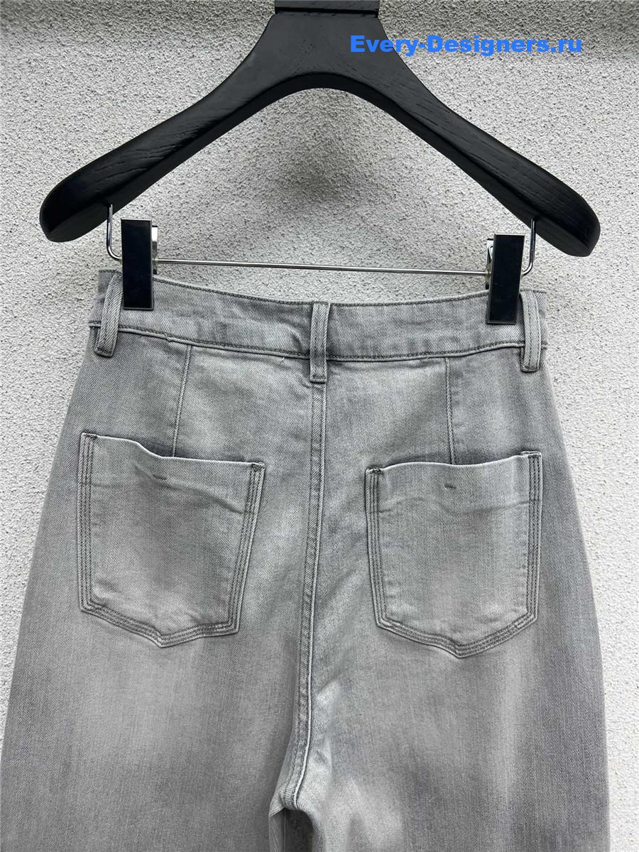 M1um1u denim scimitar pants