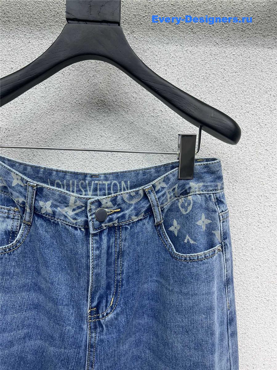 l0vis Vvtt0n lv denim straight wide-leg pants