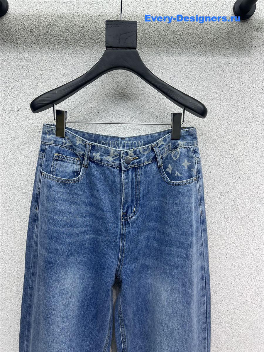 l0vis Vvtt0n lv denim straight wide-leg pants