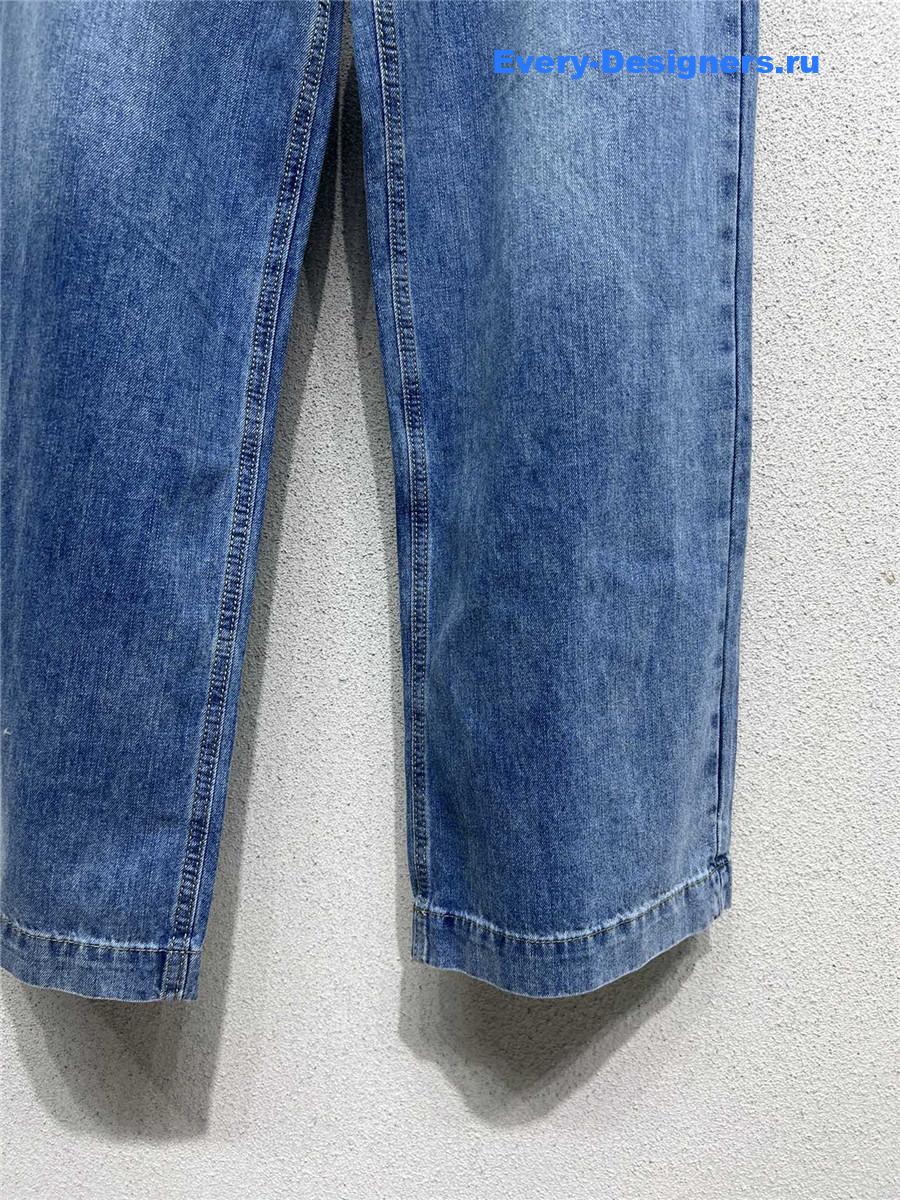 l0vis Vvtt0n lv denim straight wide-leg pants