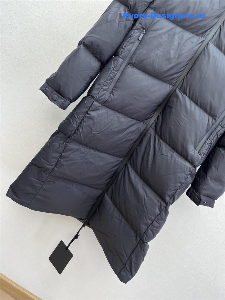 Moncler Long Hooded Down Jacket