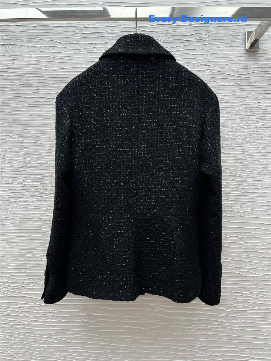 Ch**el lapel sequined jacket