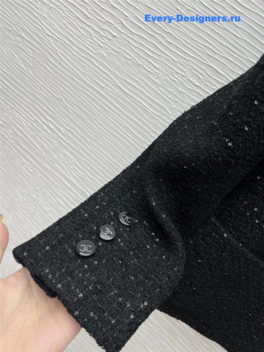 Ch**el lapel sequined jacket