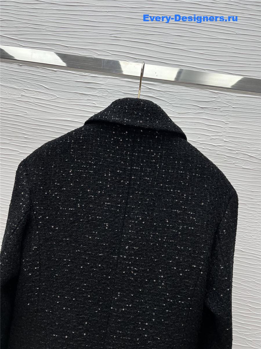 Ch**el lapel sequined jacket