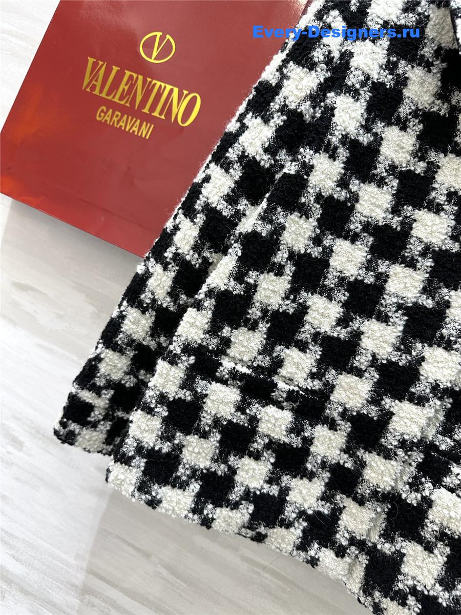 Va1e*ntin0 houndstooth wool coat
