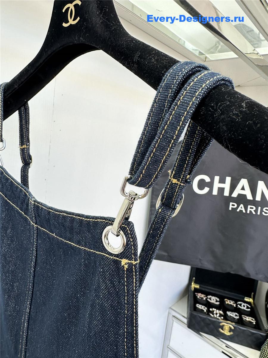 Ch**el double pocket micro logo overalls