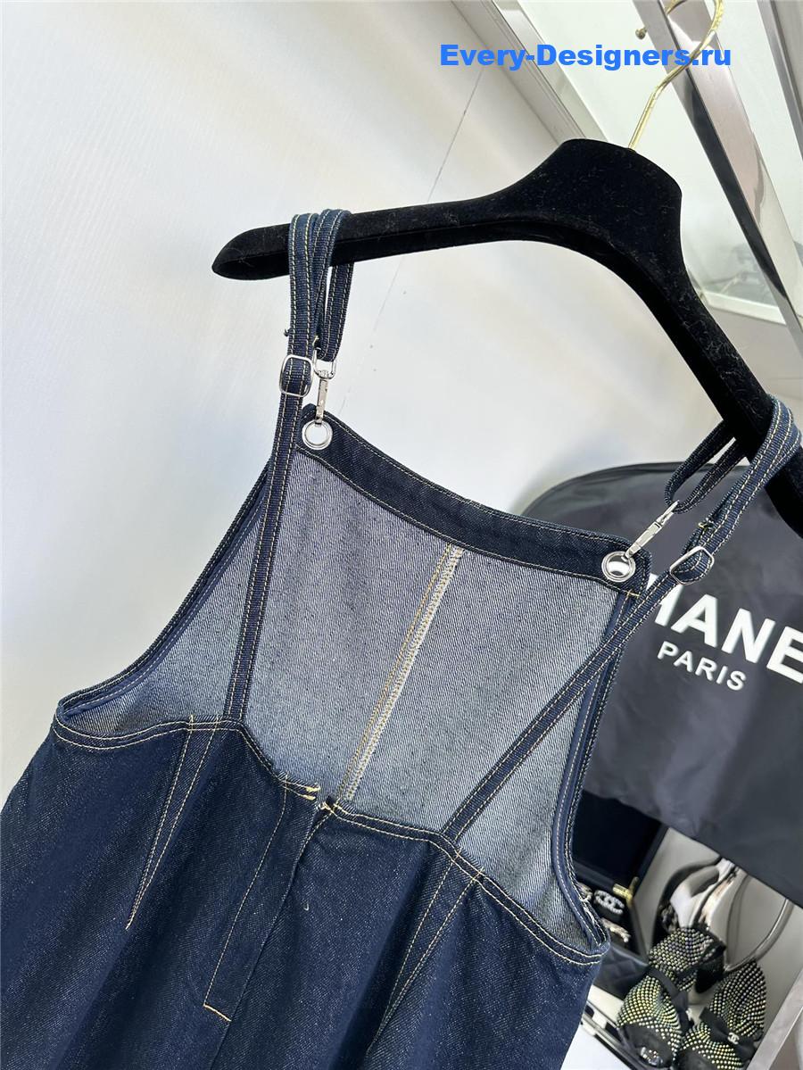 Ch**el double pocket micro logo overalls