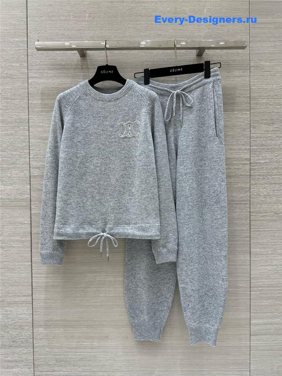 Ce1i*e crew neck top + pants set