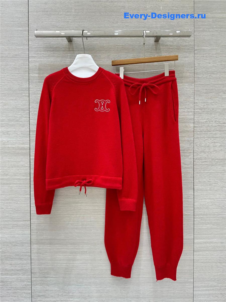 Ce1i*e crew neck top + pants set