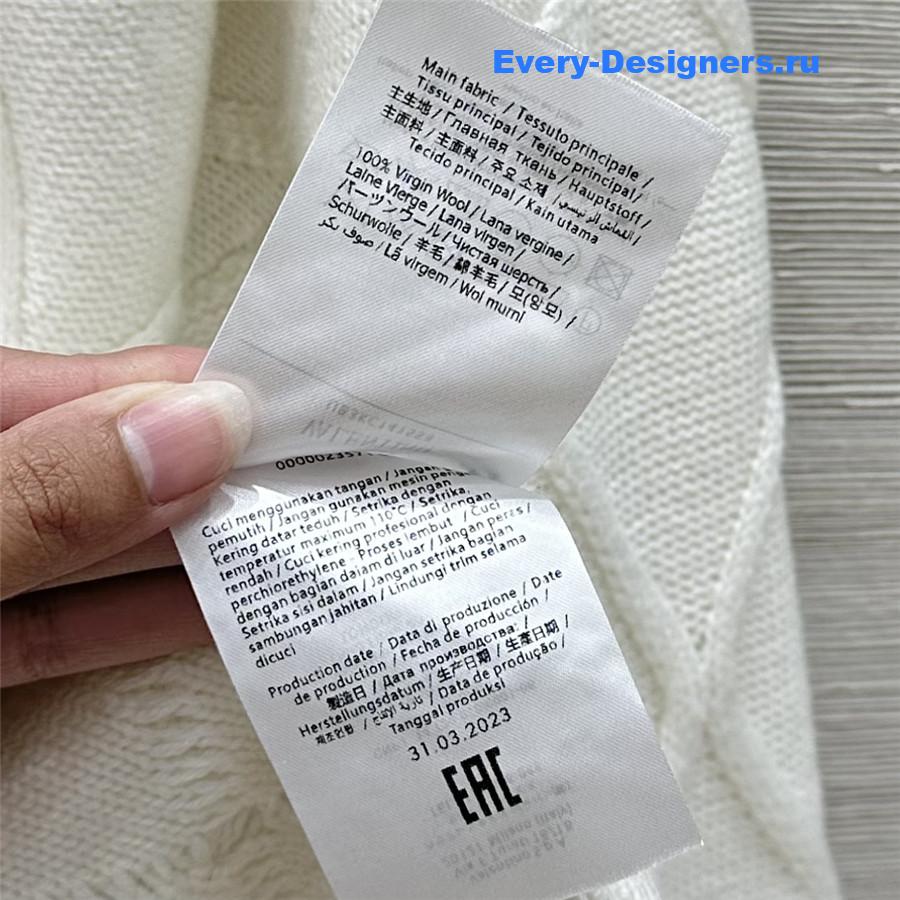 Va1e*ntin0 bow-embellished white cashmere sweater