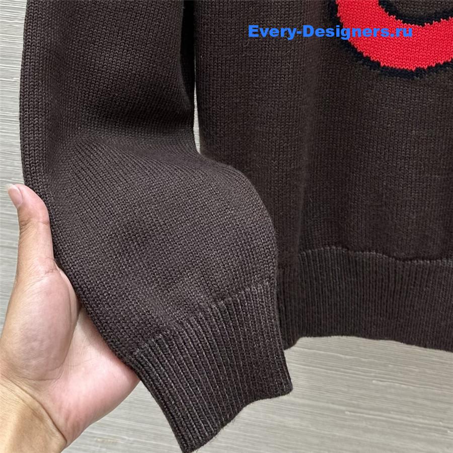 Bv*b*rry b snake wool sweater in peat