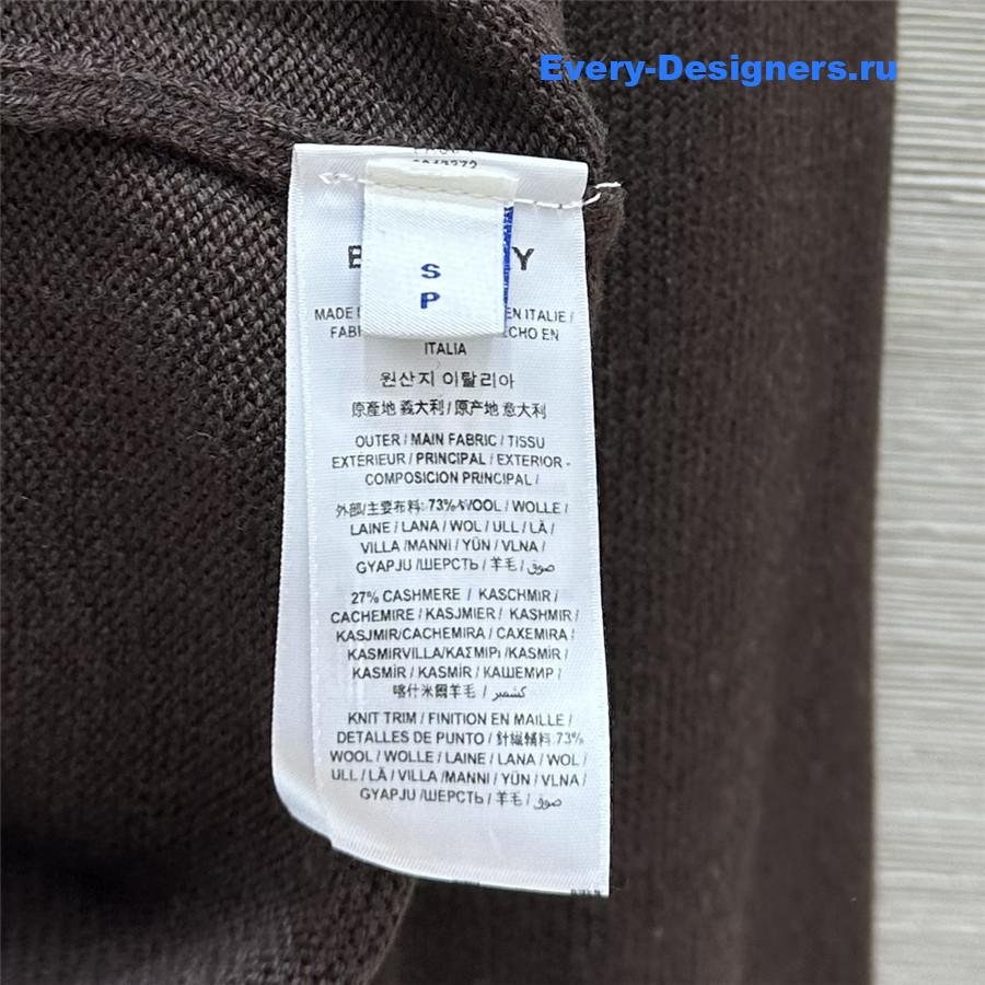 Bv*b*rry b snake wool sweater in peat