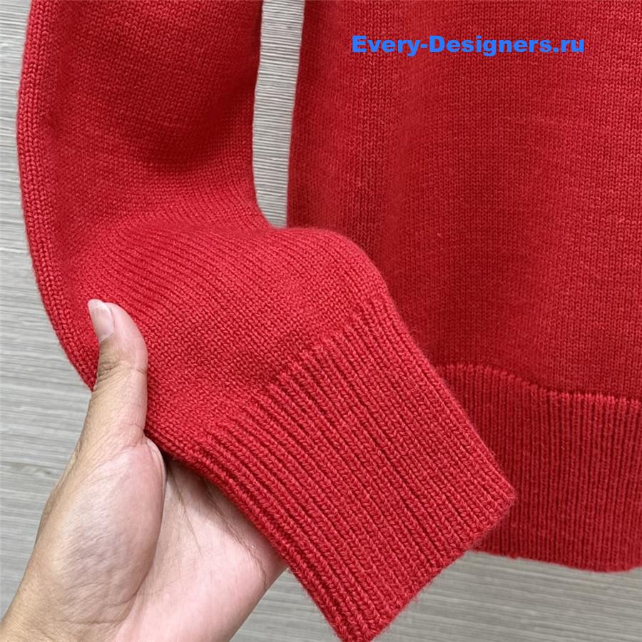 Bv*b*rry b snake wool sweater in red