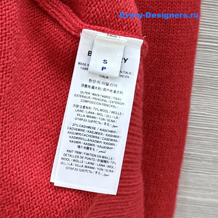 Bv*b*rry b snake wool sweater in red