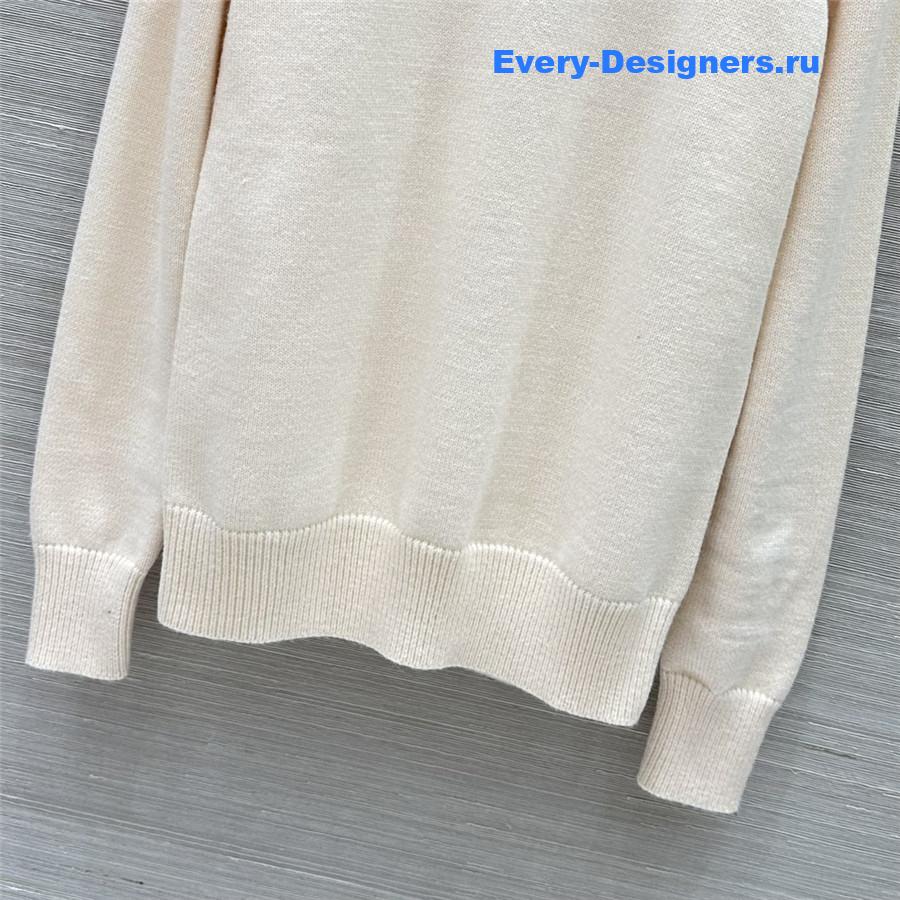 Bv*b*rry b snake wool sweater in natural