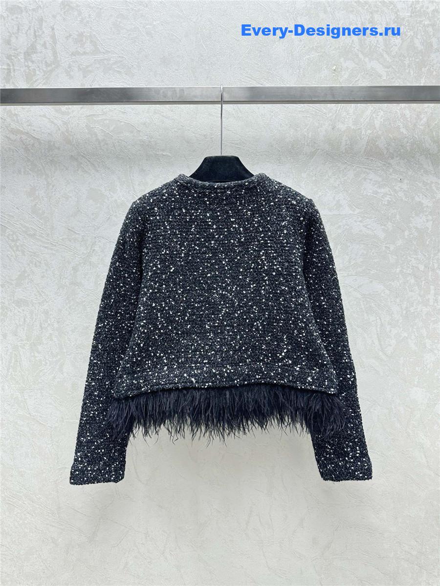 Balmain lapel button-down cardigan