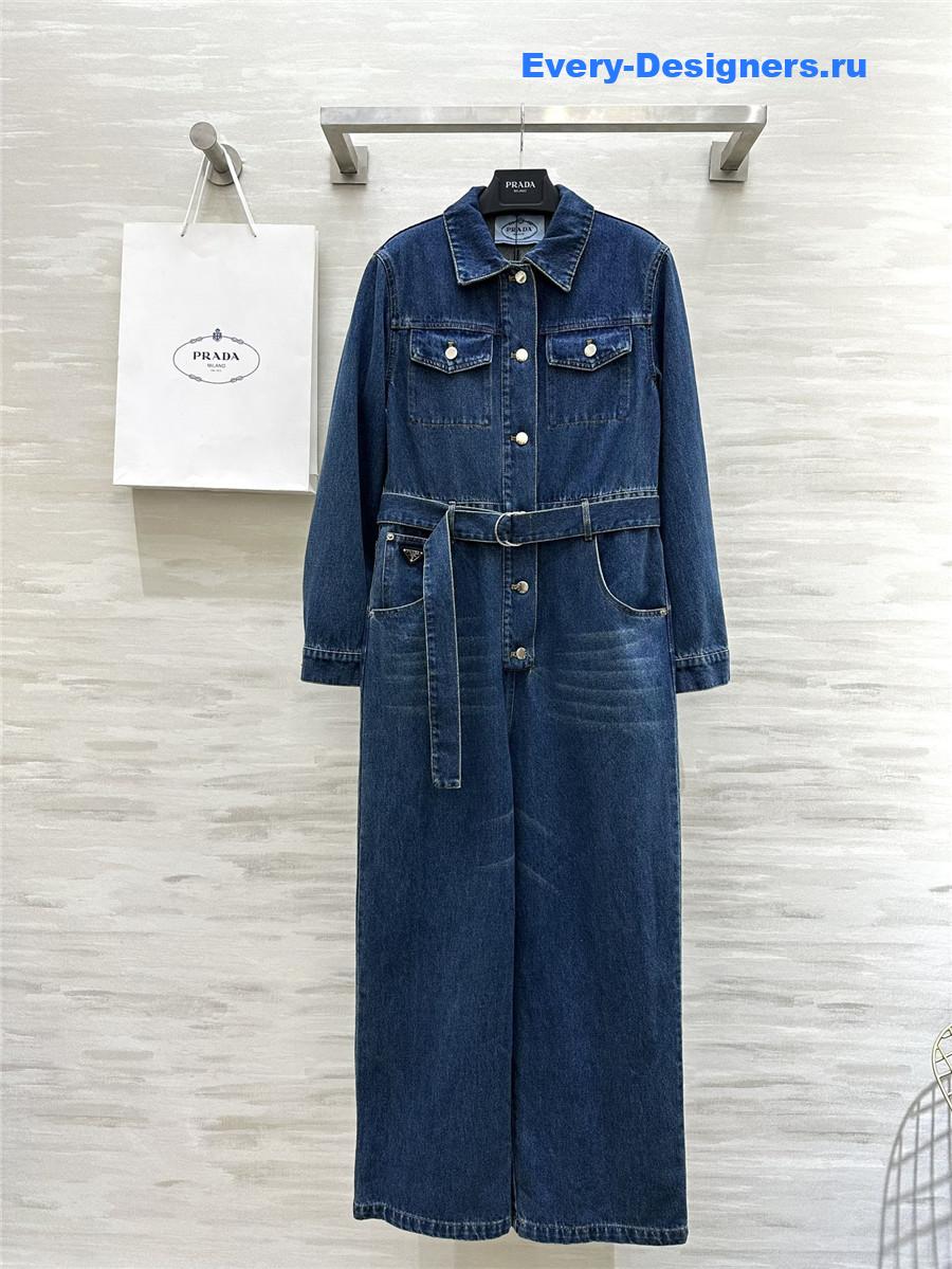 Pra*a workwear denim jumpsuit