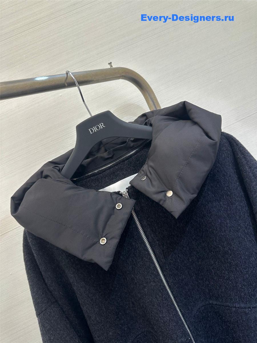 Jil sander hooded wool coat
