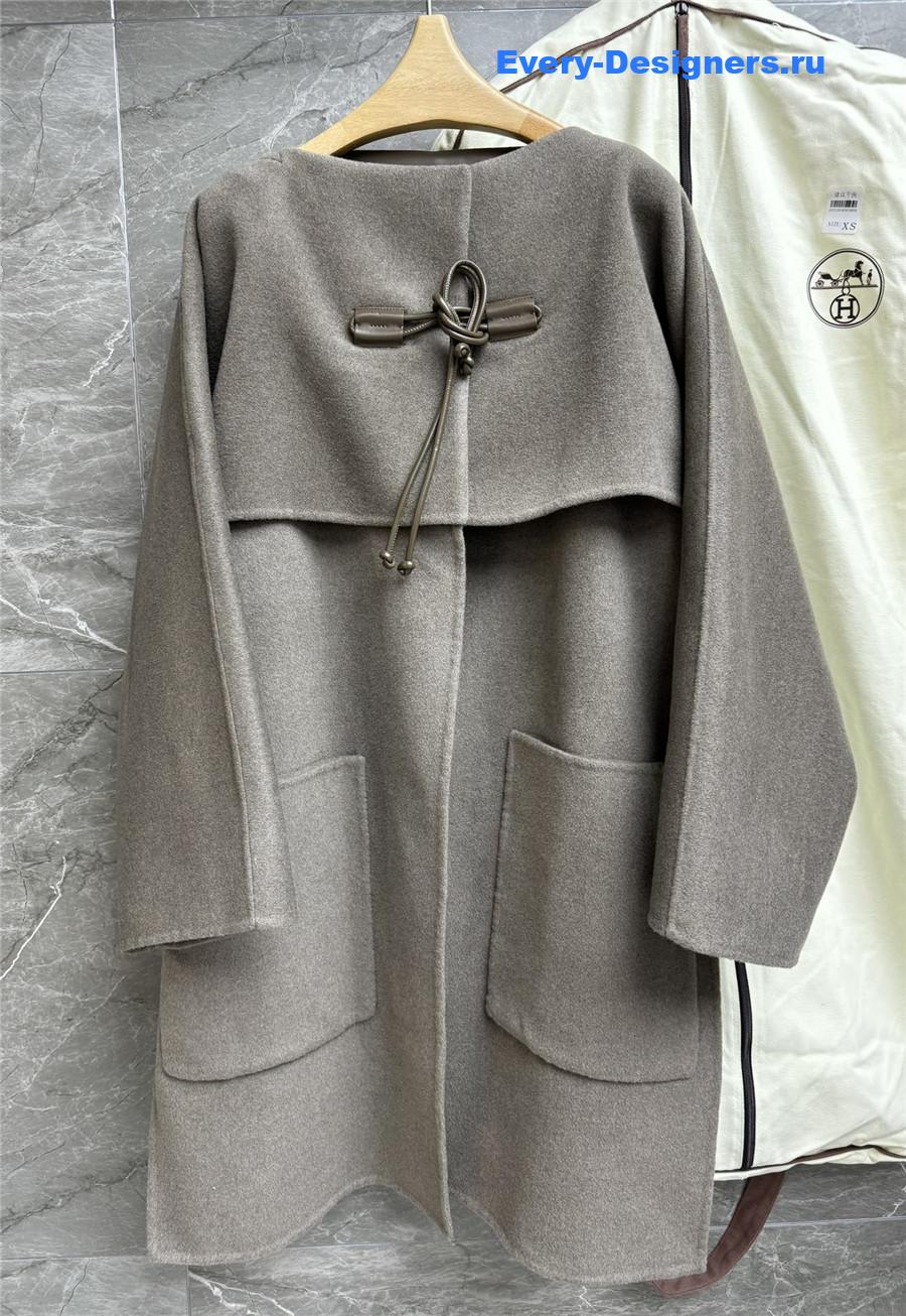 H**me5 fake two-piece cashmere coat