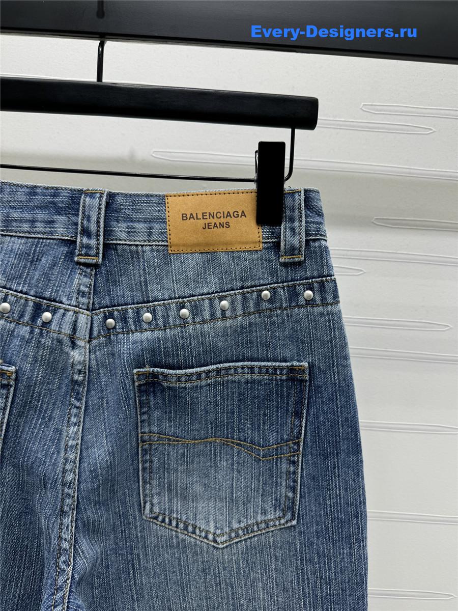 Ba1en*iaga lightning high waist jeans
