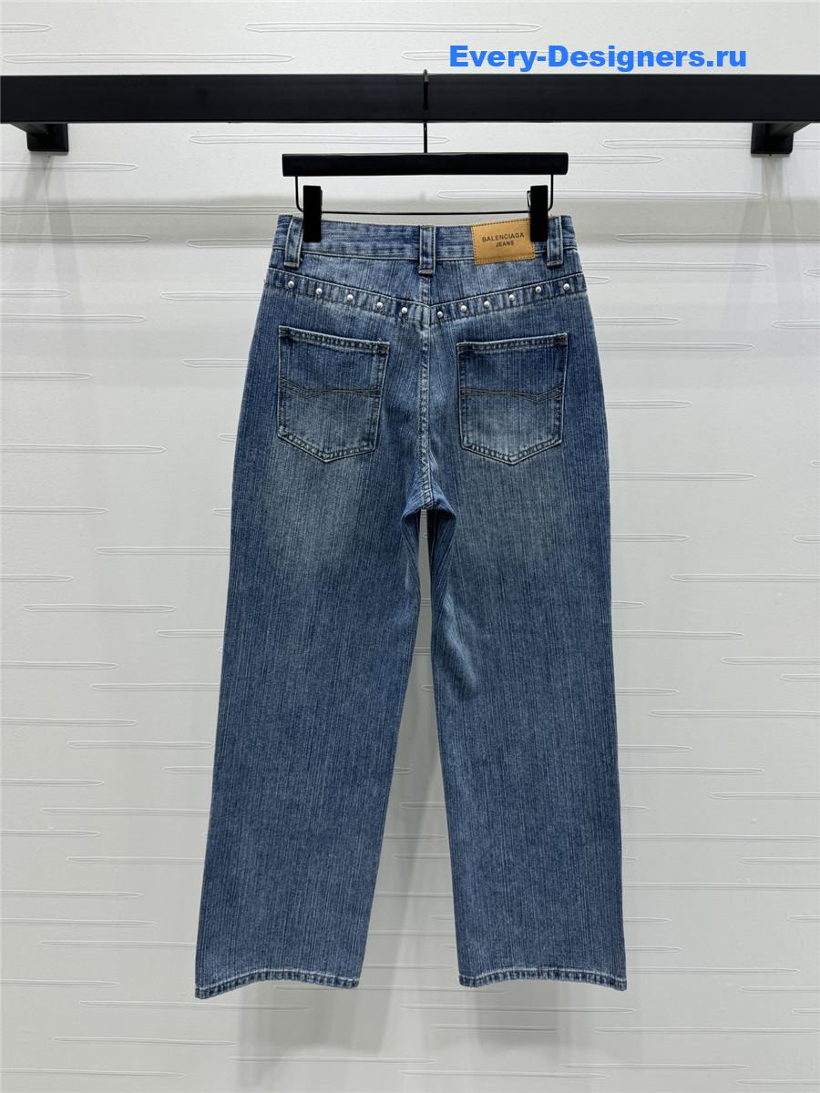 Ba1en*iaga lightning high waist jeans