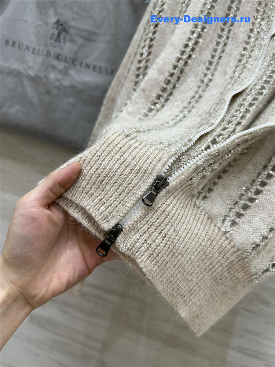 BC mohair blend stand collar jacket