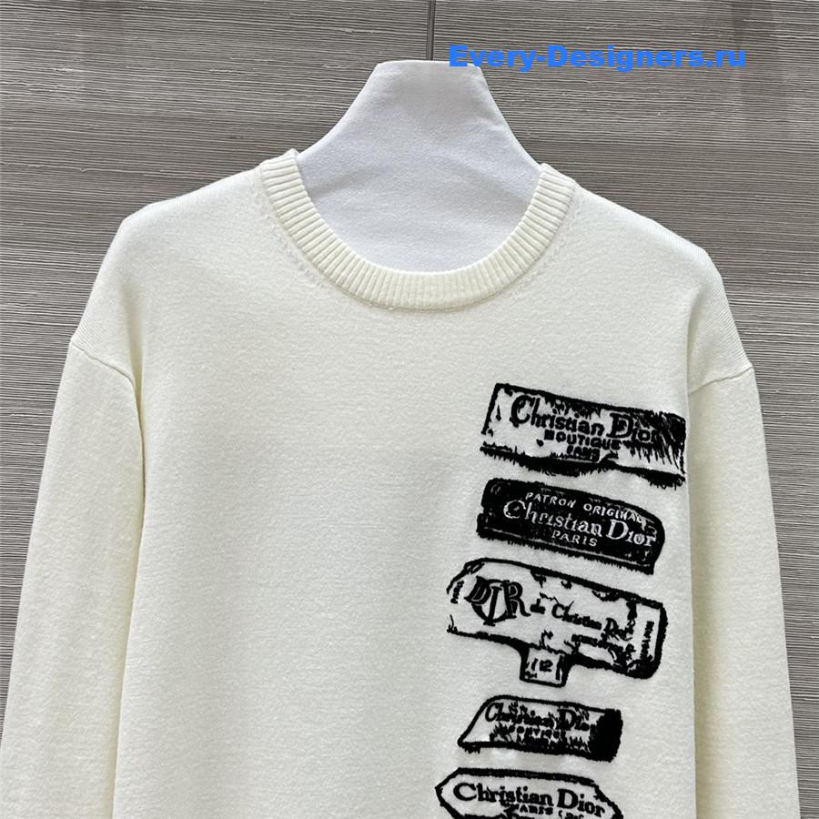 D10r archives labels wool sweater white