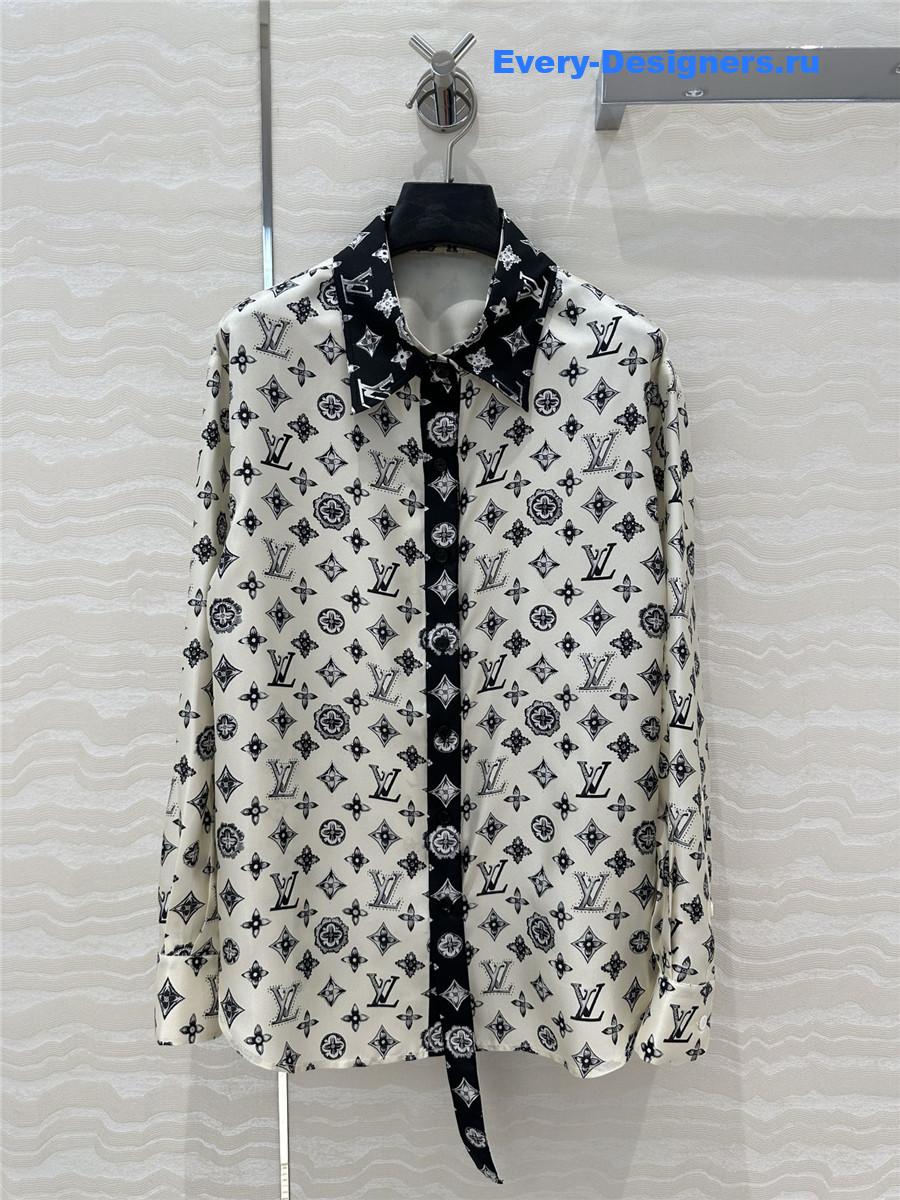 l0vis Vvtt0n lv printed silk shirt