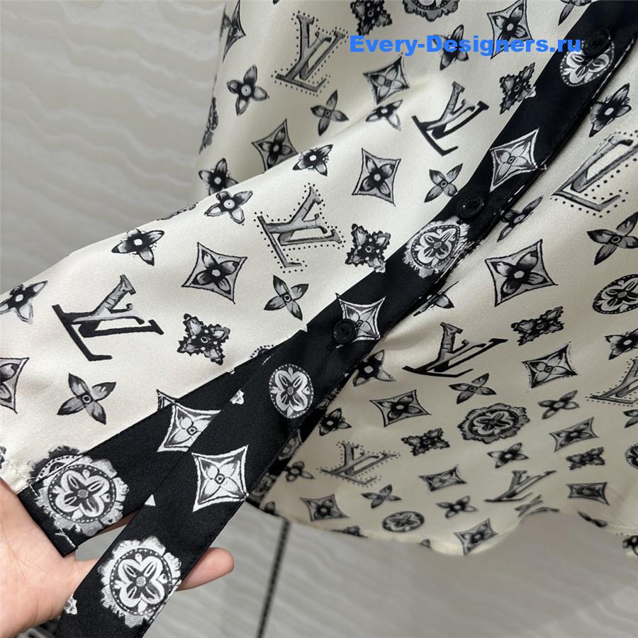 l0vis Vvtt0n lv printed silk shirt