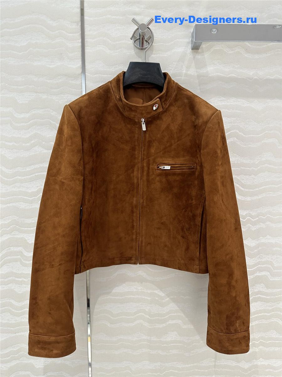 M1um1u leather jacket