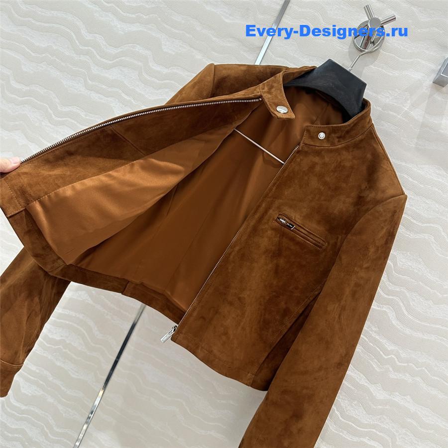 M1um1u leather jacket