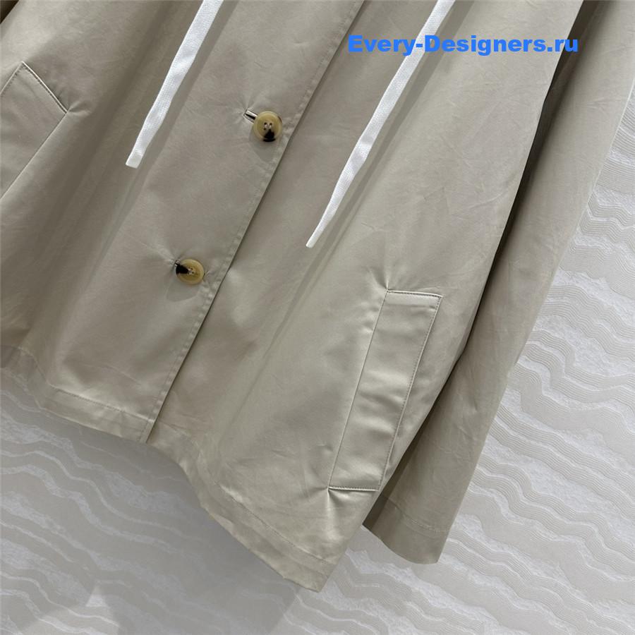 M1um1u jacket short trench coat