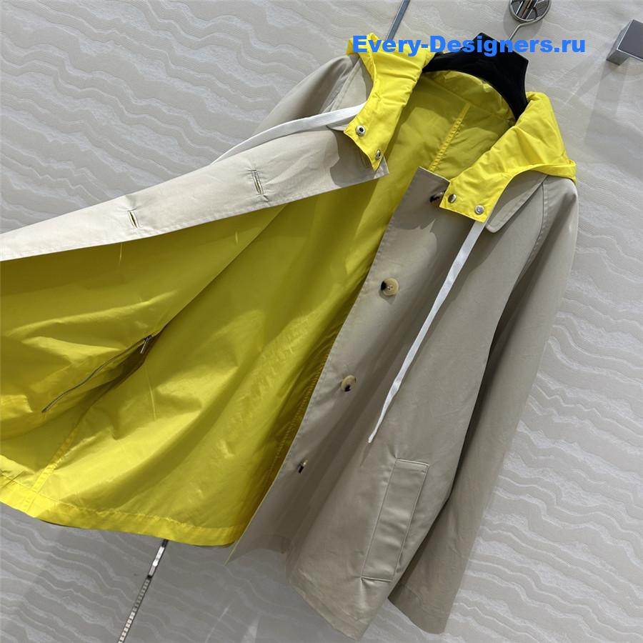 M1um1u jacket short trench coat