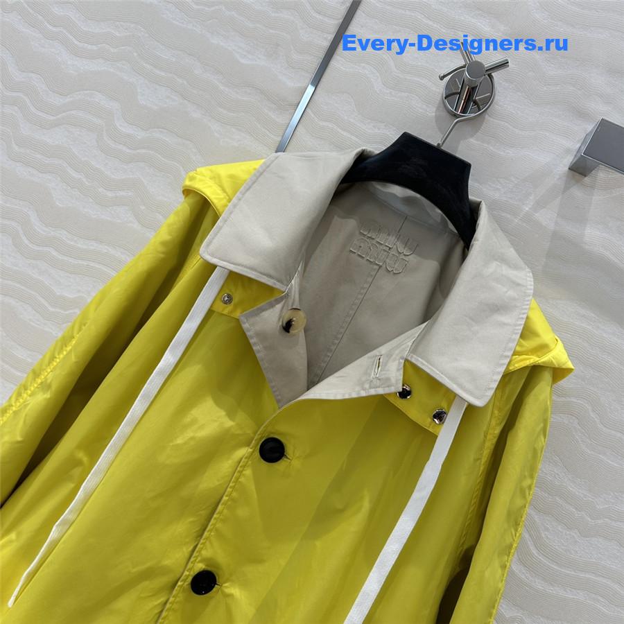 M1um1u jacket short trench coat