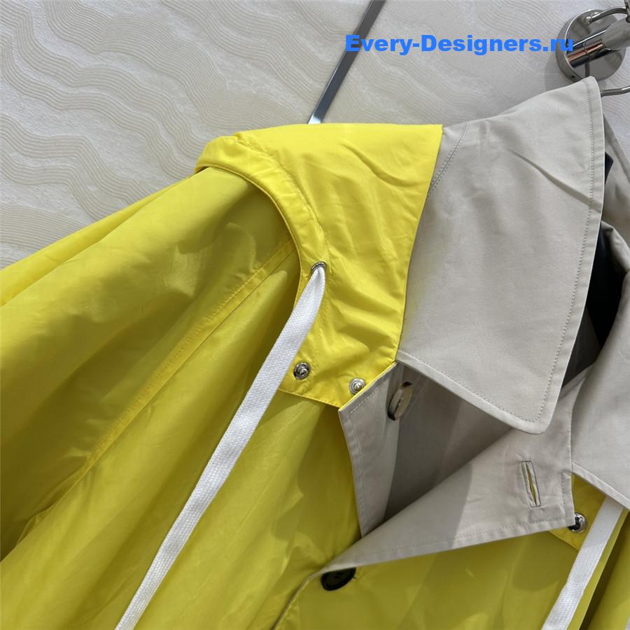 M1um1u jacket short trench coat